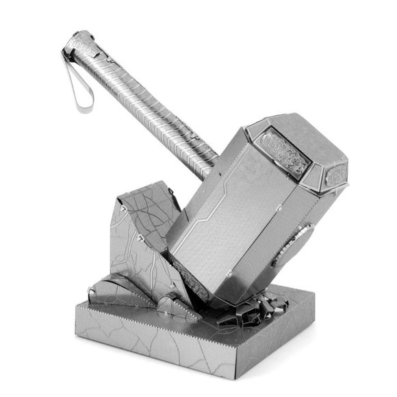 Fascinations Metal Earth Marvel Thor's Hammer 3D Model Kit NIB - Picture 3 of 3